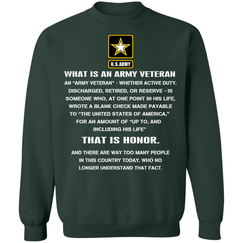 WHAT IS AN ARMY VETERAN SHIRT