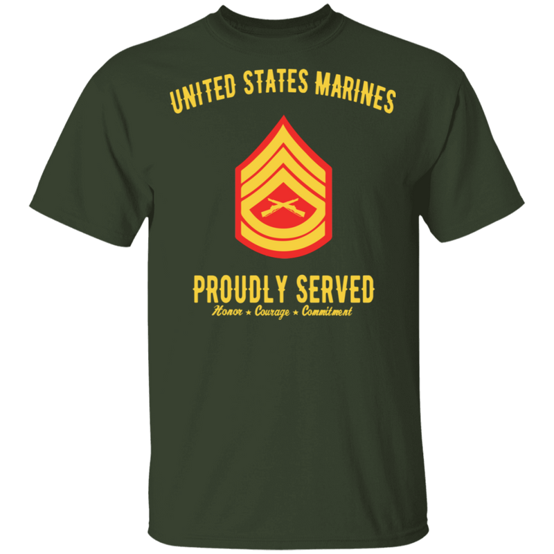 USMC SERGEANT E-7 PROUDLY SERVED SHIRT