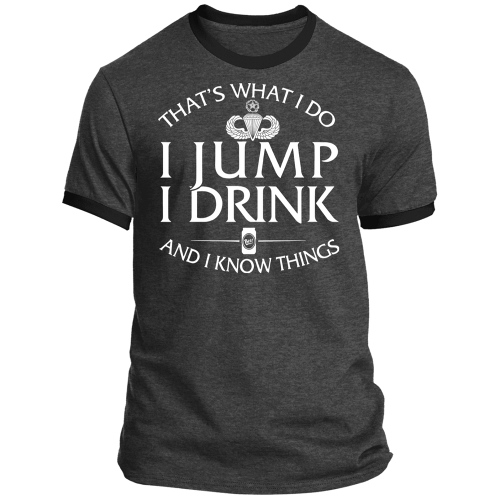 Master Parachutist Badge I Jump Drink Shirt