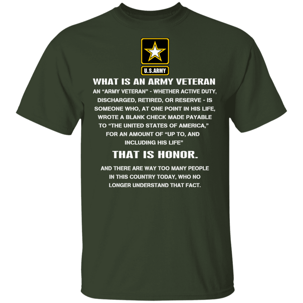 WHAT IS AN ARMY VETERAN SHIRT