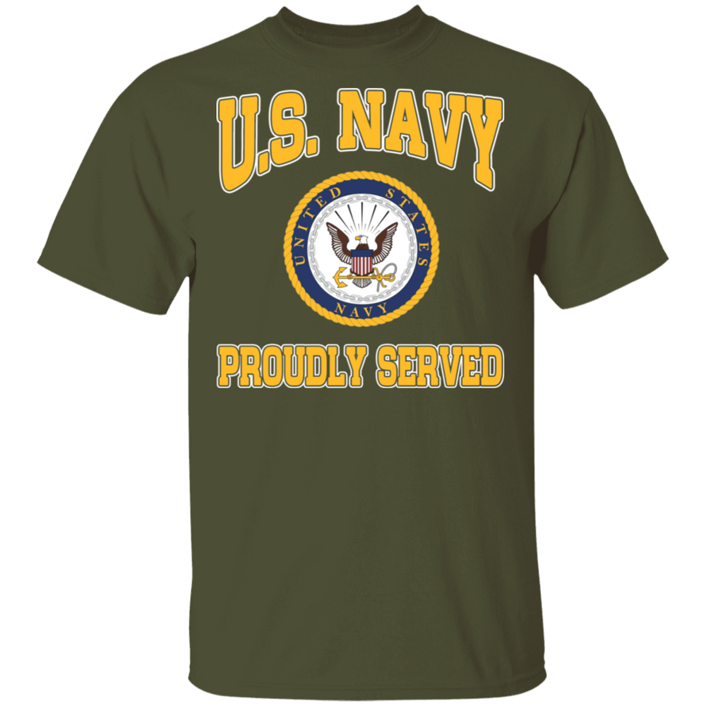 USN LOGO PROUDLY SERVED SHIRT