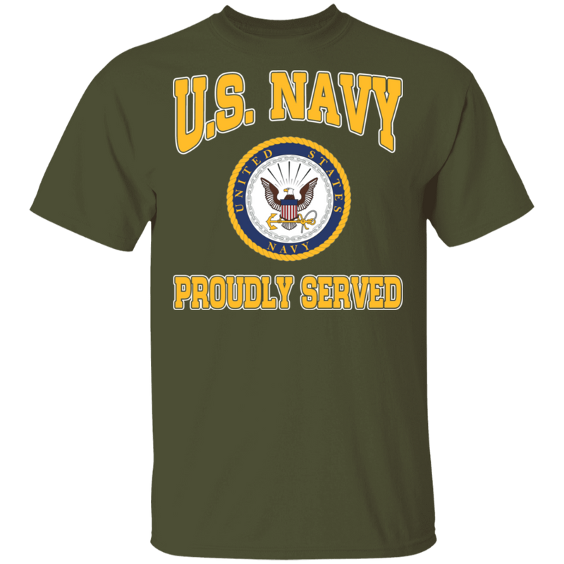 USN LOGO PROUDLY SERVED SHIRT
