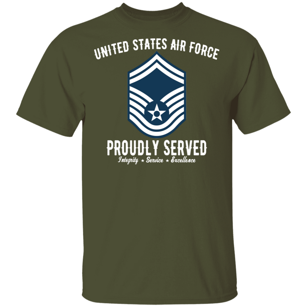 AIR FORCE PROUDLY SERVED E8 SHIRT