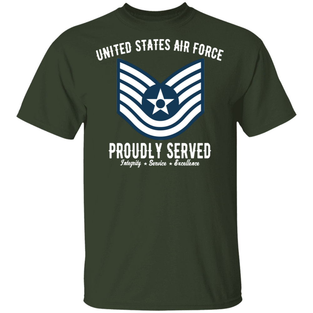 AIR FORCE PROUDLY SERVED E6 SHIRT