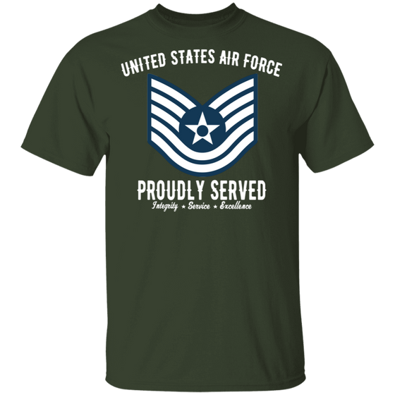 AIR FORCE PROUDLY SERVED E6 SHIRT