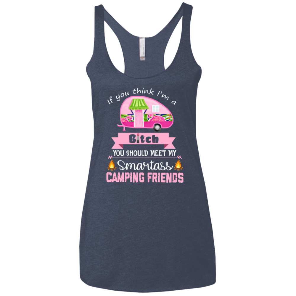 Bitch camping friends women shirt