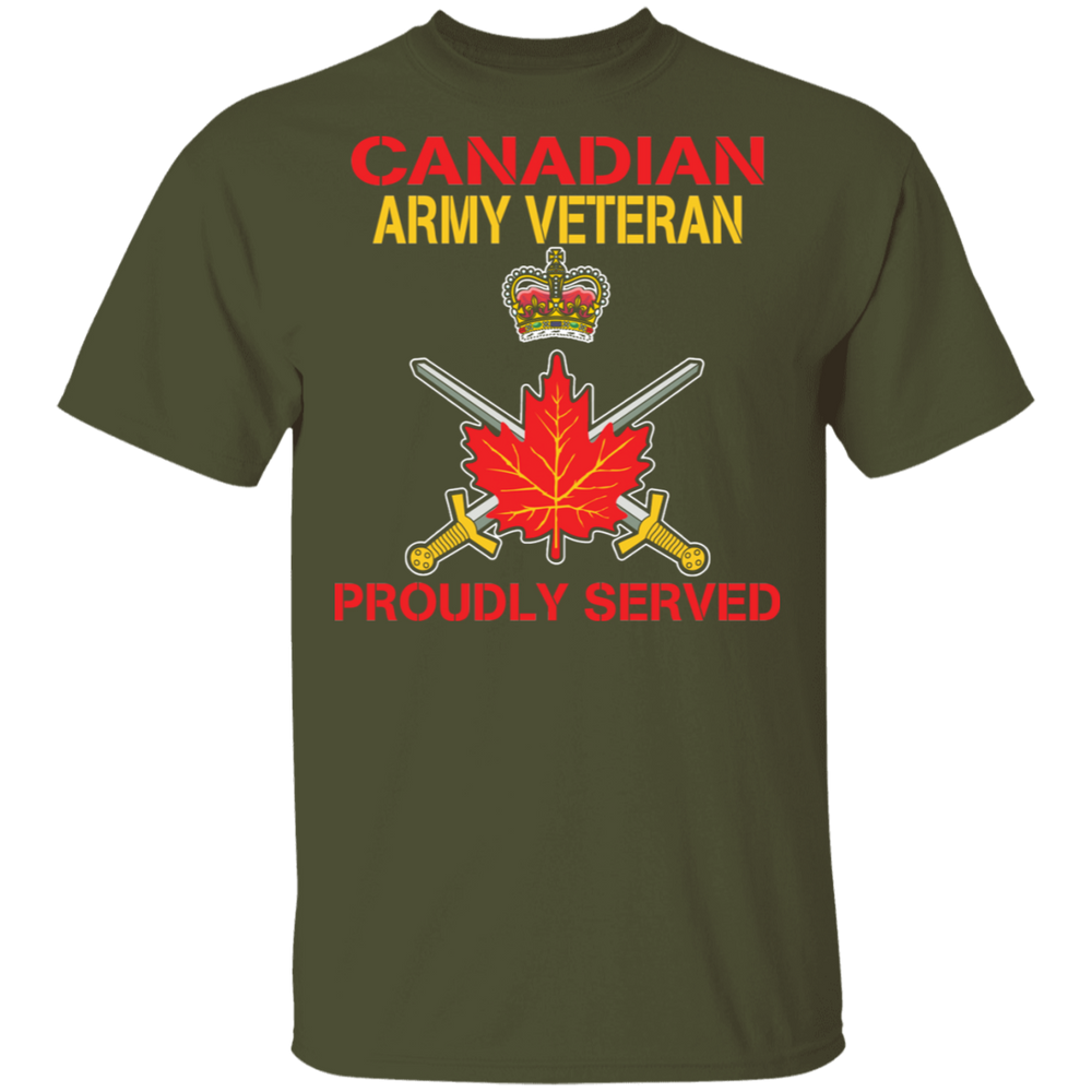 CANADIAN ARMY PROUDLY SERVED SHIRT
