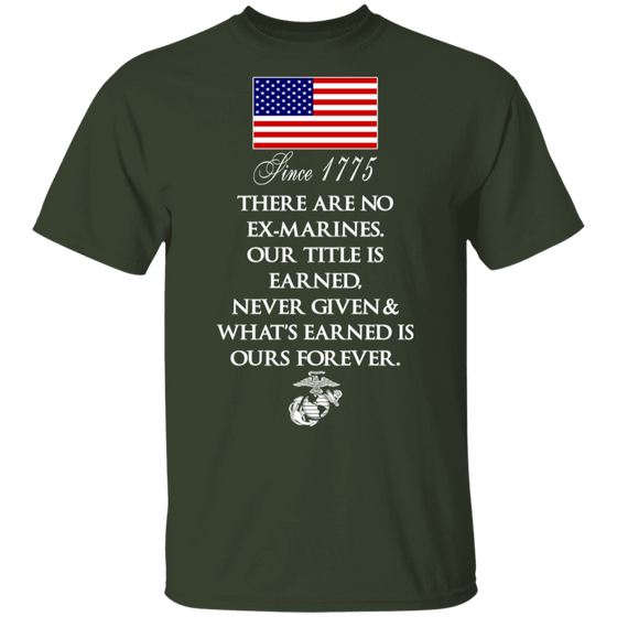 THERE'RE NO EX-MARINES SHIRT