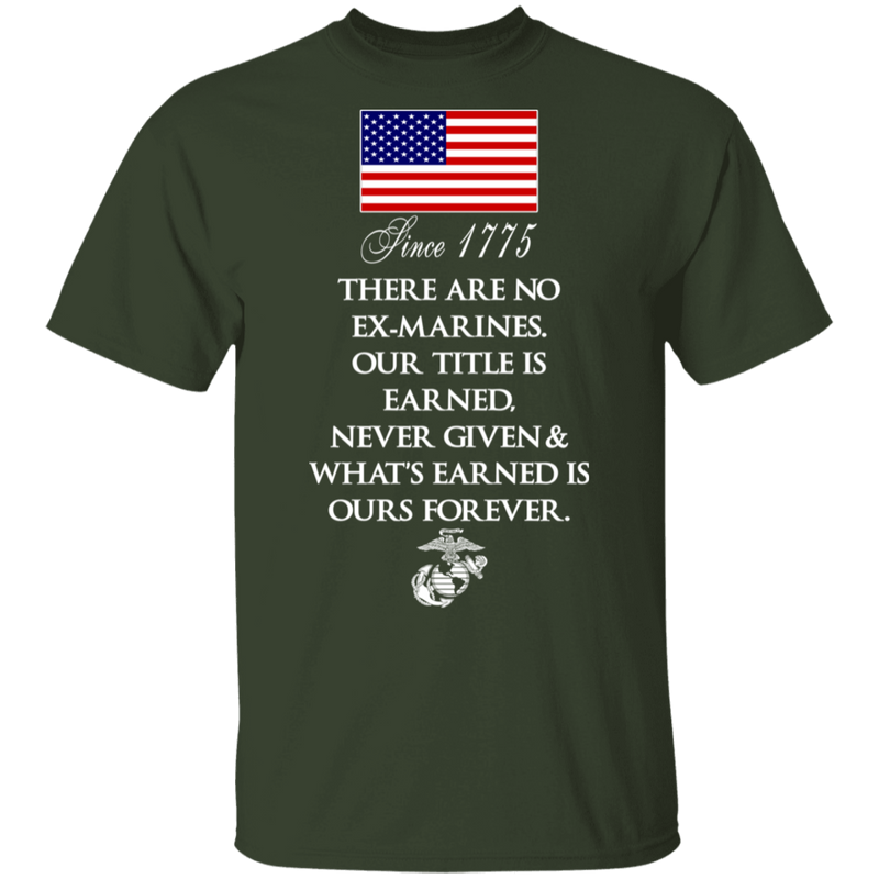 THERE'RE NO EX-MARINES SHIRT