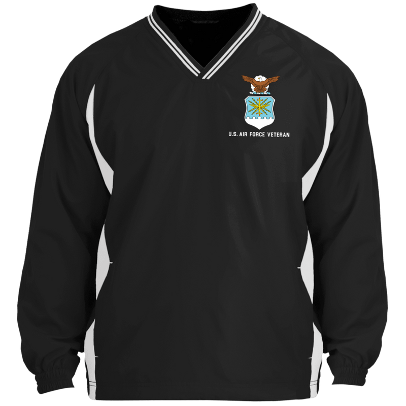 US AIR FORCE LOGO EMBROIDERED WINDSHIRT JACKET POLO