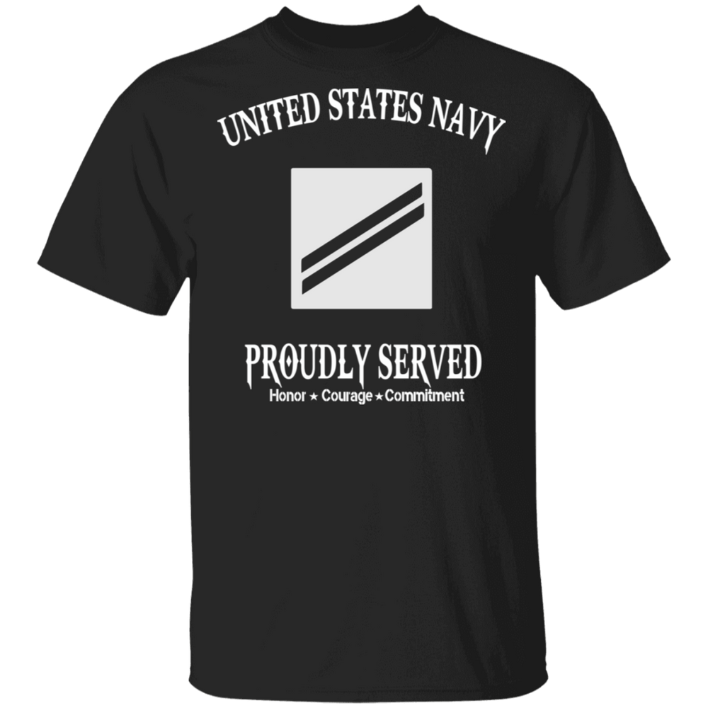 USN E2 SEAMAN APPRENTICE PROUDLY SERVED SHIRT
