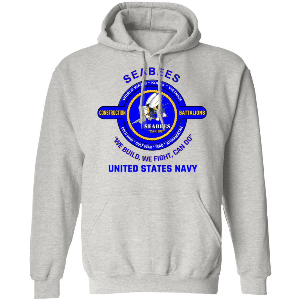 USN SEABEES WE FIGHT WE BUILD CAN DO SHIRT
