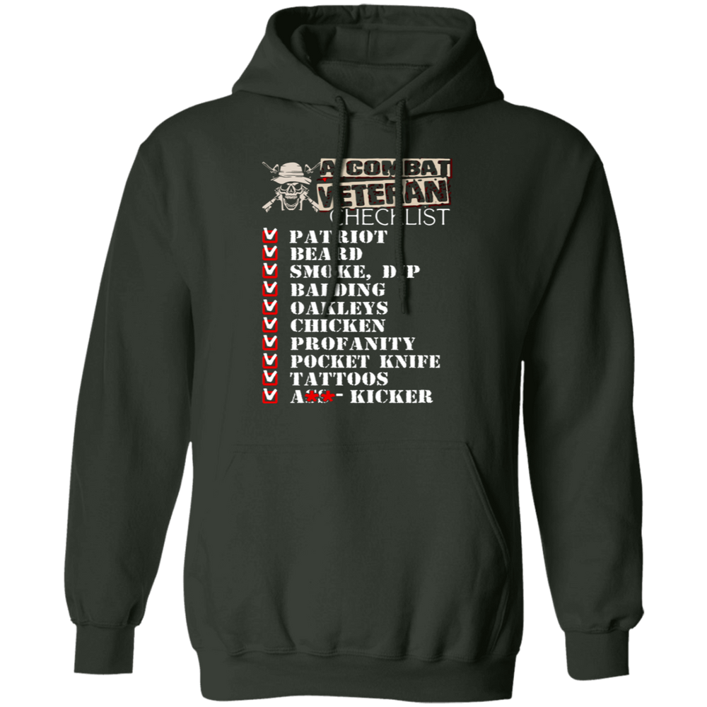 A COMBAT VETERAN CHECKLIST SHIRT