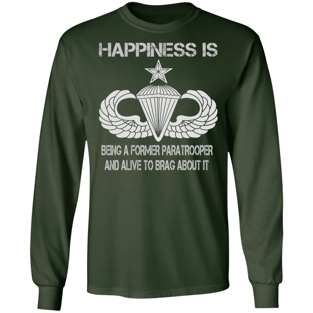 HAPPINESS IS SENIOR PARACHUTIST SHIRT