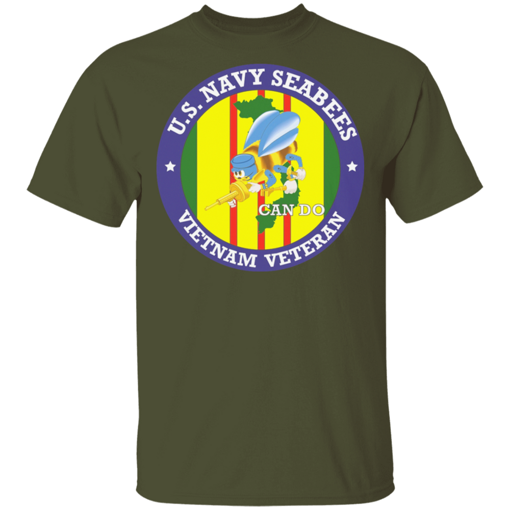 USN SEABEES CAN DO VIETNAM VET SHIRT