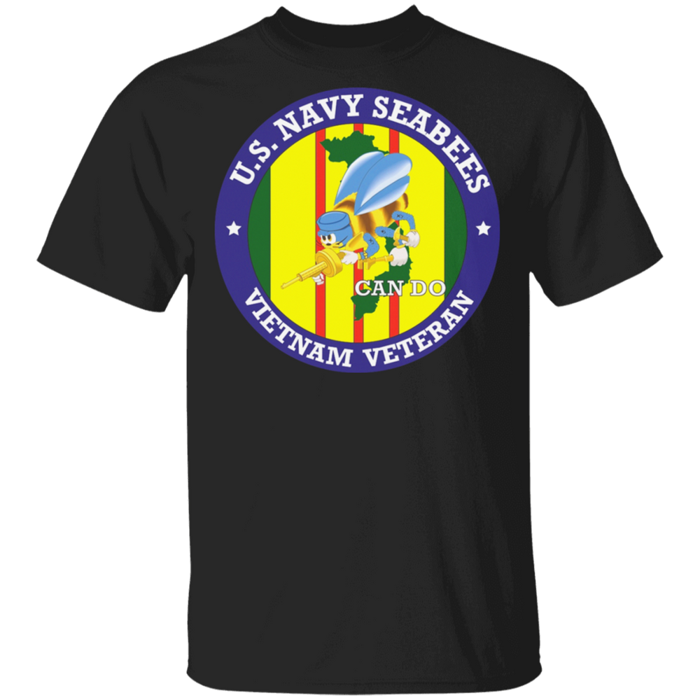 USN SEABEES CAN DO VIETNAM VET SHIRT