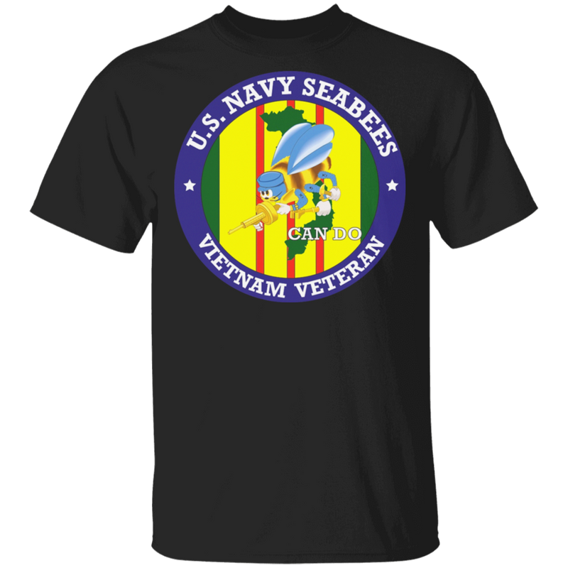 USN SEABEES CAN DO VIETNAM VET SHIRT