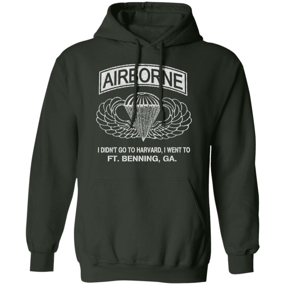 AIRBORNE - I DIDN'T GOT TO HARVARD, I GO TO FT BENNING, GA SHIRT