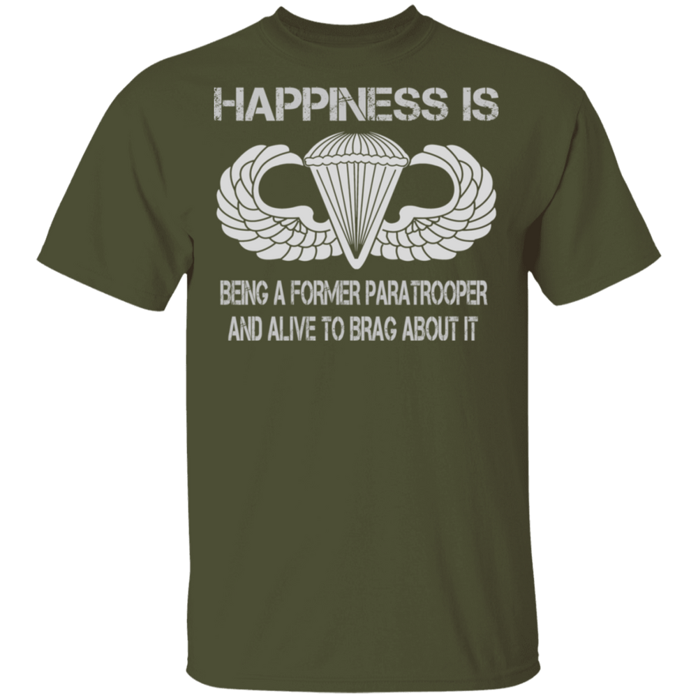 HAPPINESS IS BASIC PARACHUTIST SHIRT