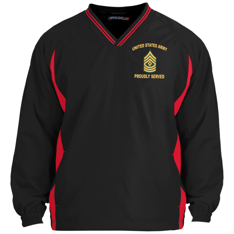 Army Proudly Served E8 - First Sergeant (1SG) windshirt jacket polo