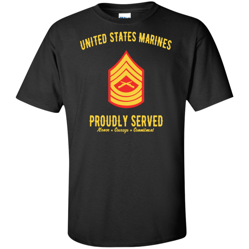 USMC MASTER SERGEANT E-8 PROUDLY SERVED SHIRT
