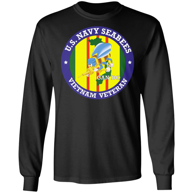 USN SEABEES CAN DO VIETNAM VET SHIRT