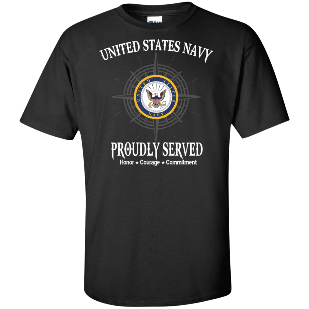 USN PROUDLY SERVED NAVY LOGO SHIRT