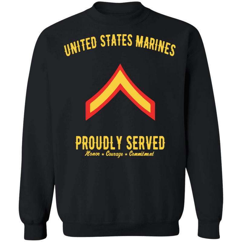 US MARINE PROUDLY SERVED E2 SHIRT
