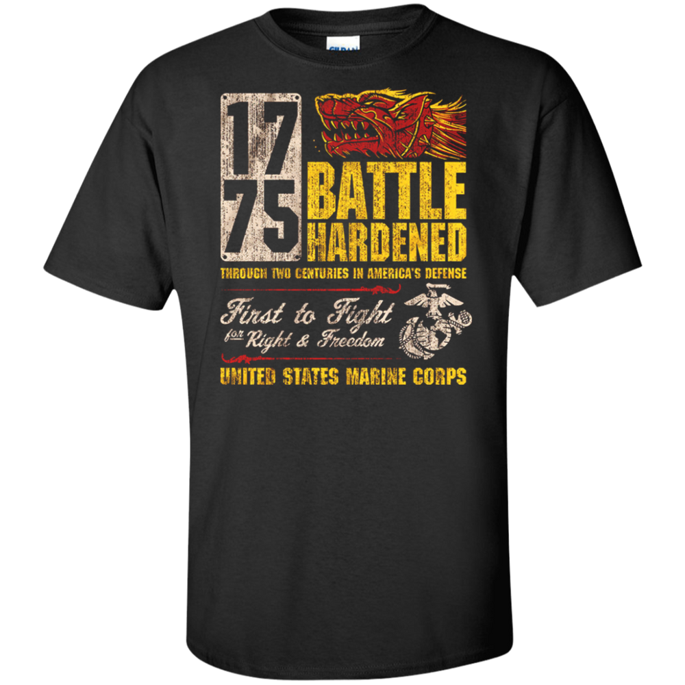 1775 BATTLE HARDENED US MARINES CORPS SHIRT