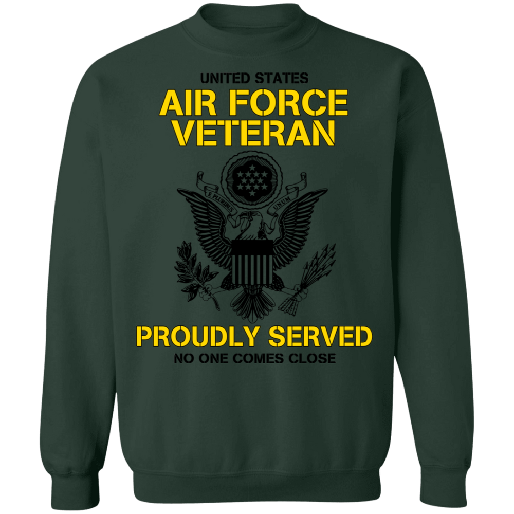 US AIR FORCE PROUDLY SERVED NO ONE COMES CLOSE GT SHIRT
