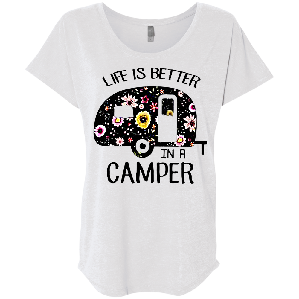 Life is better in a camper flower shirt