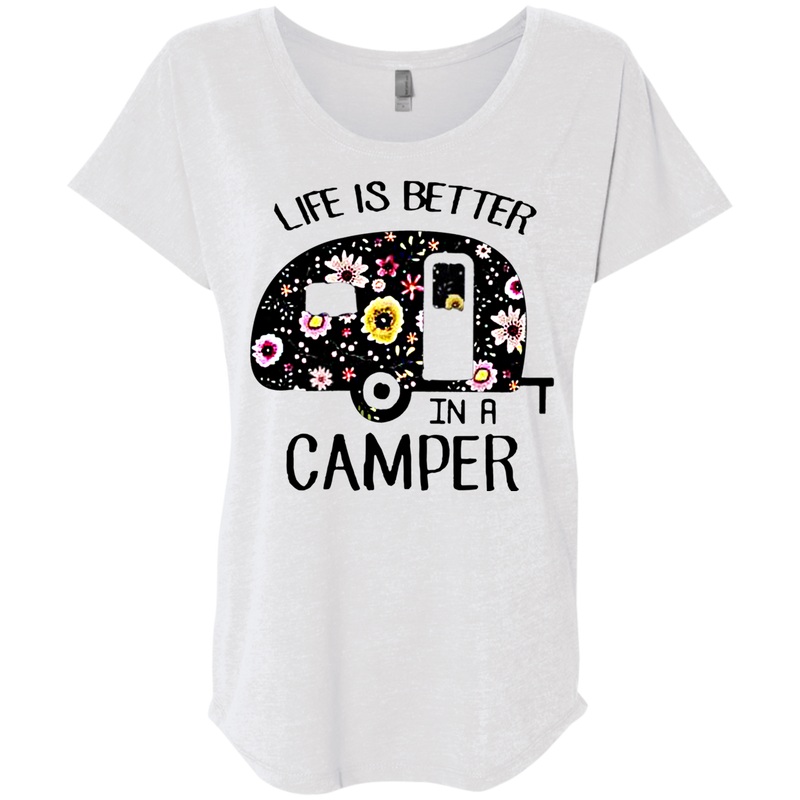Life is better in a camper flower shirt