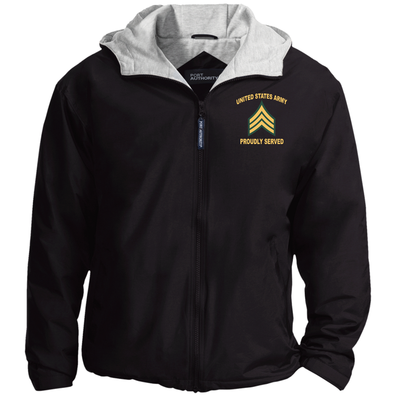 Army Proudly Served E5 Windshirt Jacket Polo