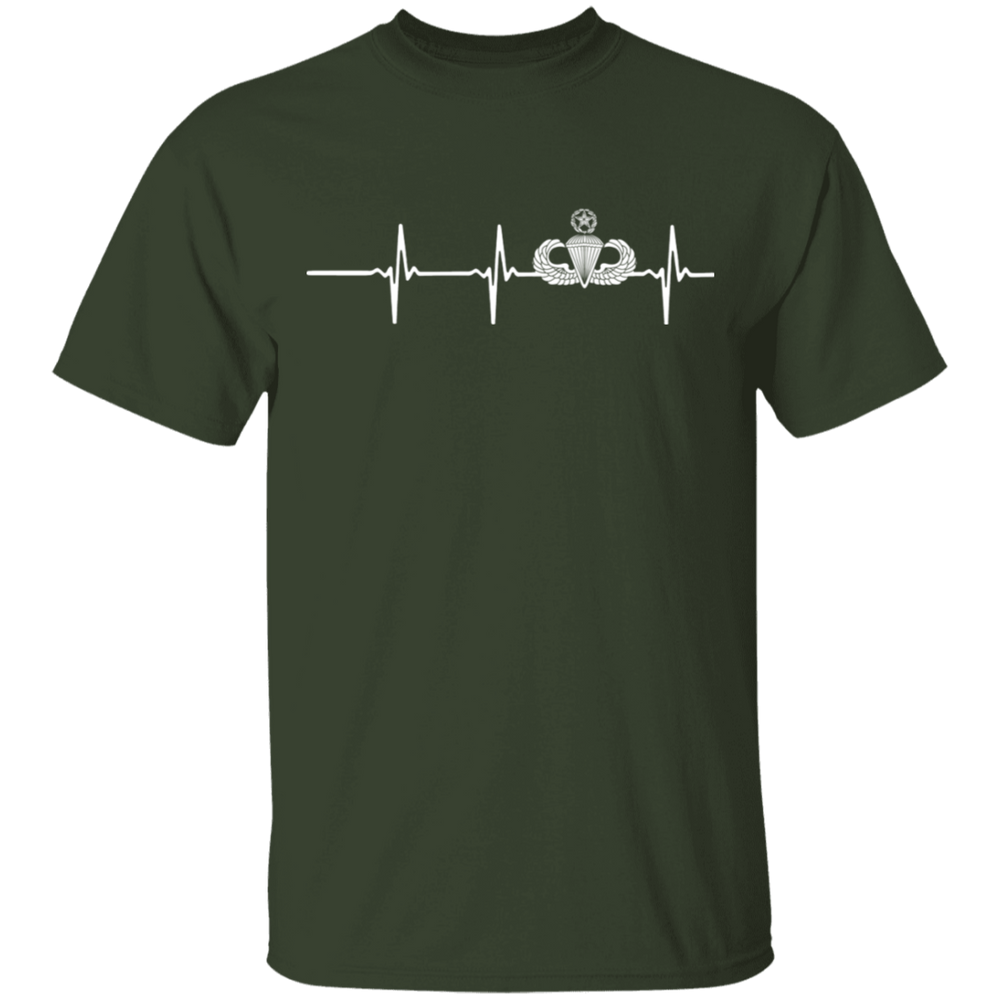 Master Parachutist Badge Heartbeat Shirt