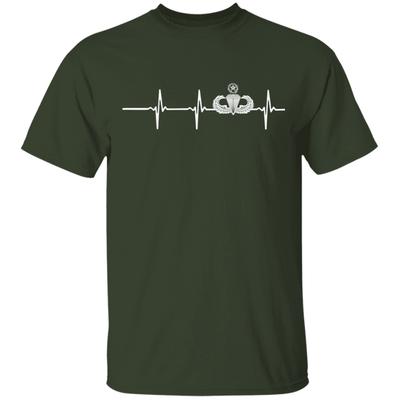 Master Parachutist Badge Heartbeat Shirt