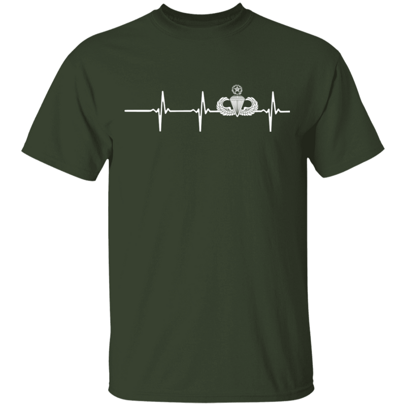 Master Parachutist Badge Heartbeat Shirt