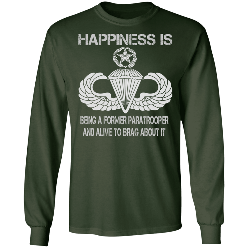 HAPPINESS IS MASTER PARACHUTIST SHIRT