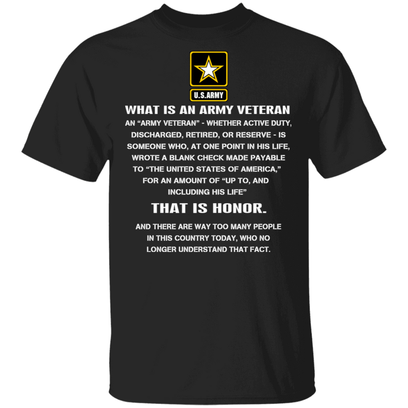 WHAT IS AN ARMY VETERAN SHIRT