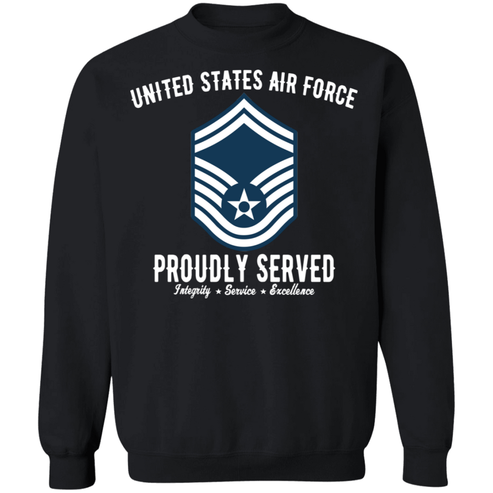 AIR FORCE PROUDLY SERVED E8 SHIRT
