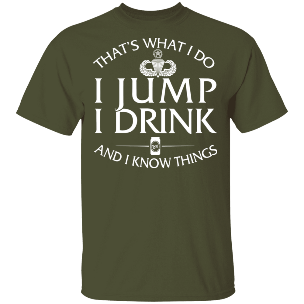 Master Parachutist Badge I Jump Drink Shirt