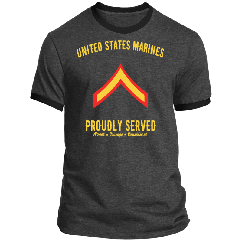 US MARINE PROUDLY SERVED E2 SHIRT