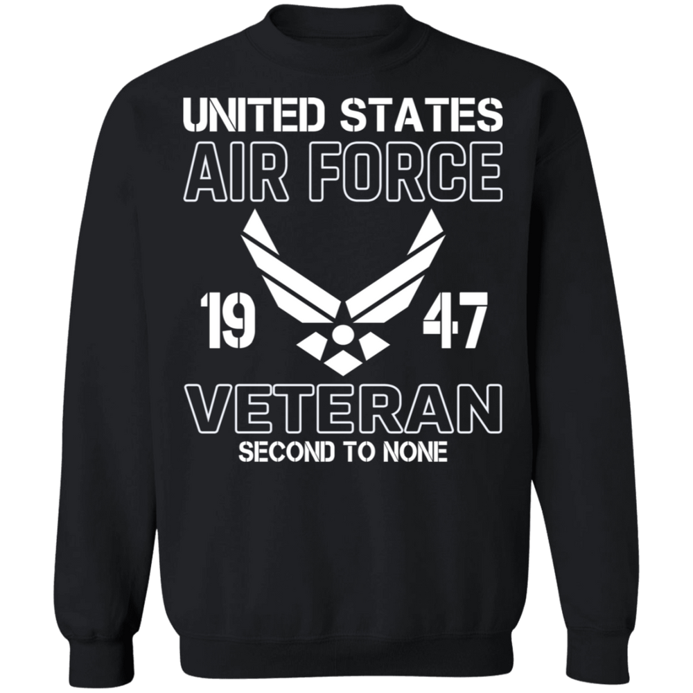 US AIR FORCE VET SECOND TO NONE SHIRT