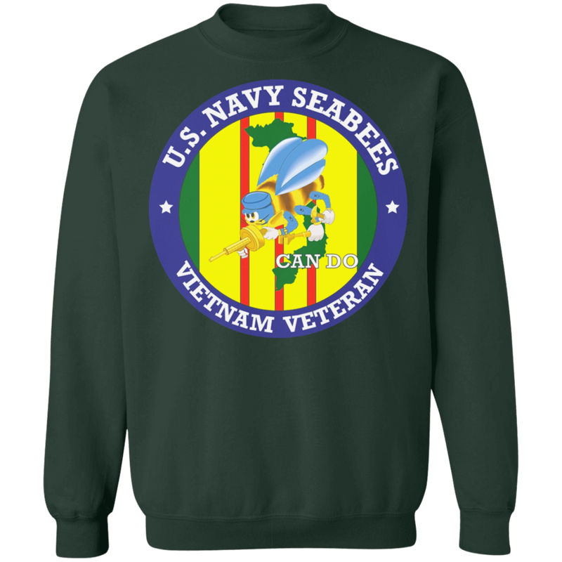 USN SEABEES CAN DO VIETNAM VET SHIRT