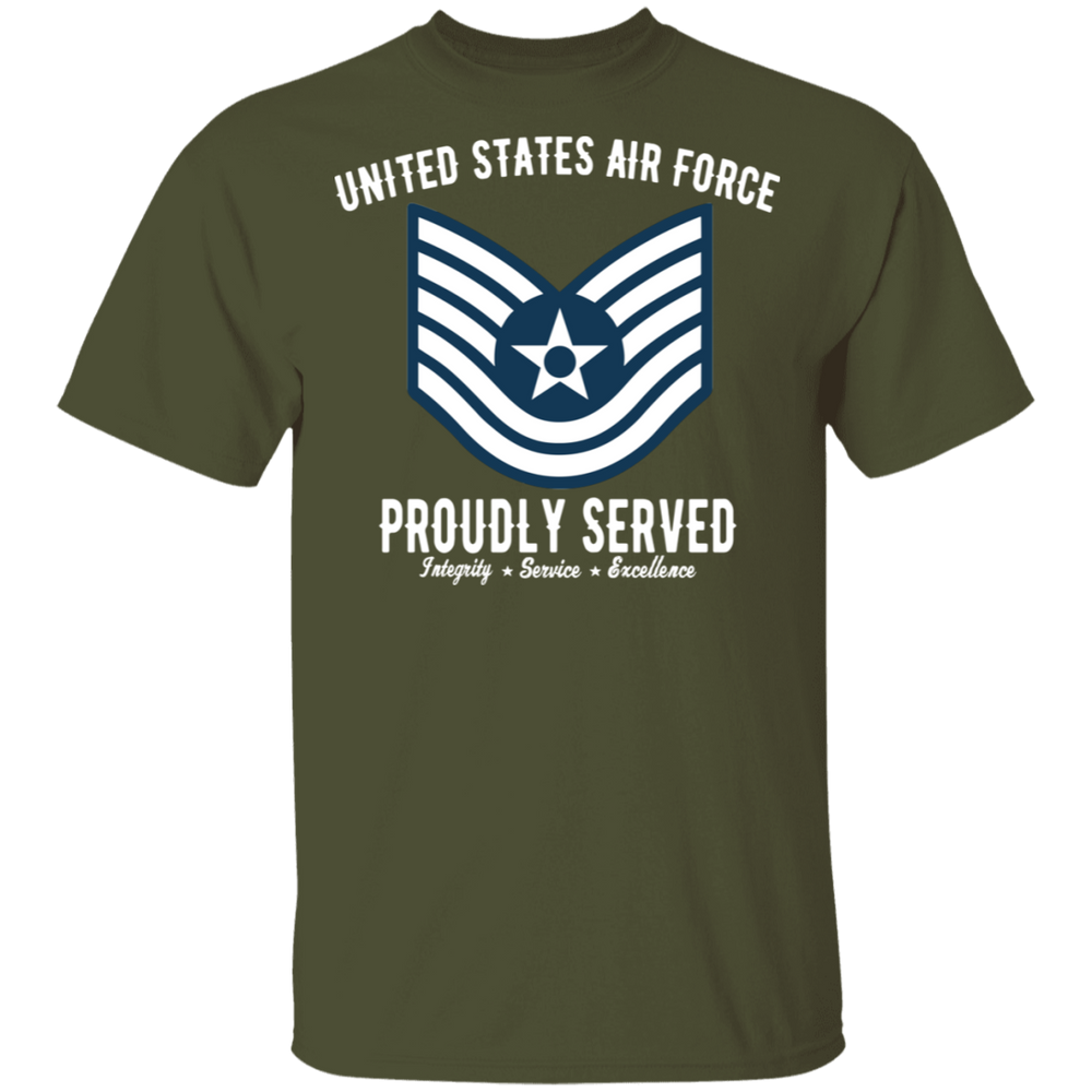 AIR FORCE PROUDLY SERVED E6 SHIRT
