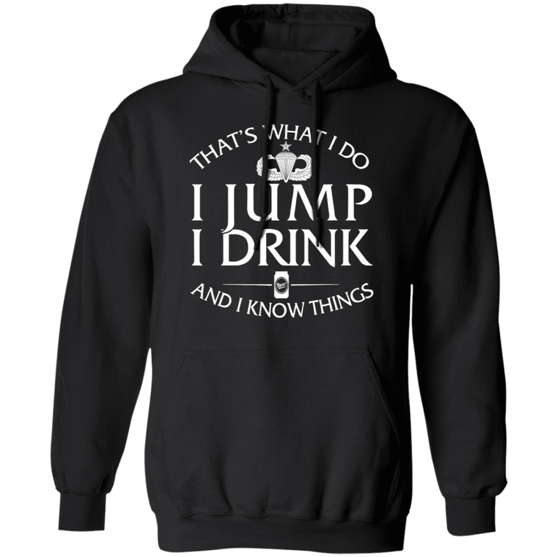 Senior Parachutist Badge I Jump Drink Shirt