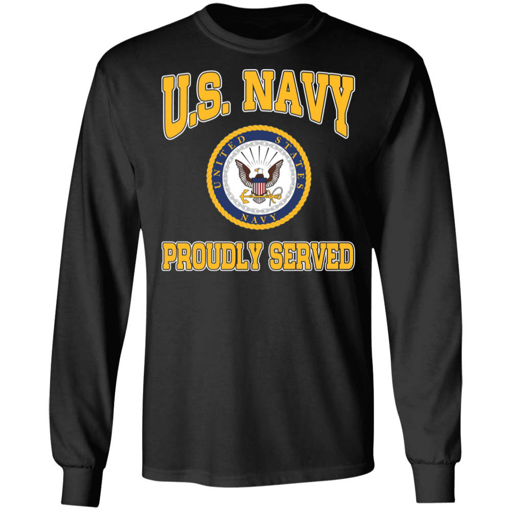 USN LOGO PROUDLY SERVED SHIRT