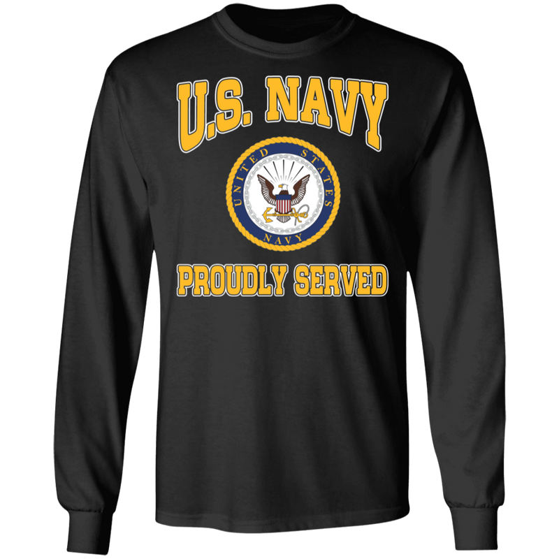 USN LOGO PROUDLY SERVED SHIRT