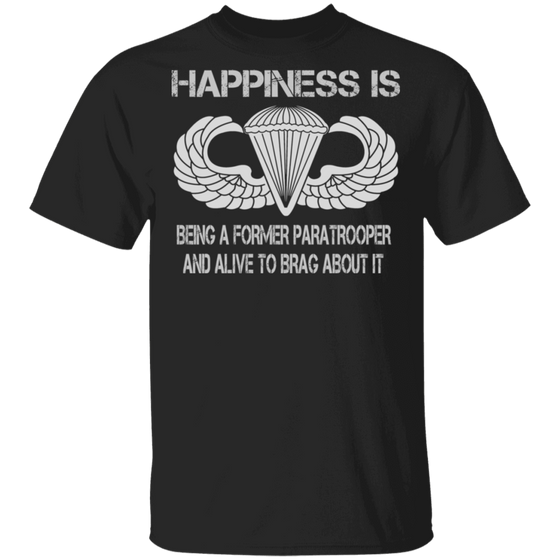 HAPPINESS IS BASIC PARACHUTIST SHIRT