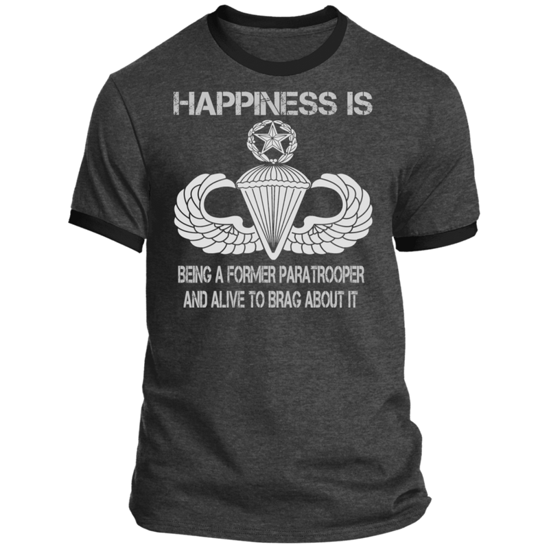HAPPINESS IS MASTER PARACHUTIST SHIRT