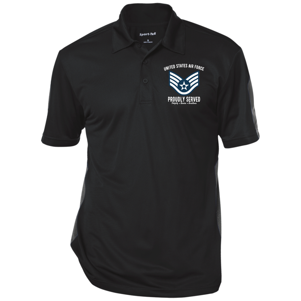 USAF RANK E5 EMBROIDERED WINDSHIRT JACKET POLO